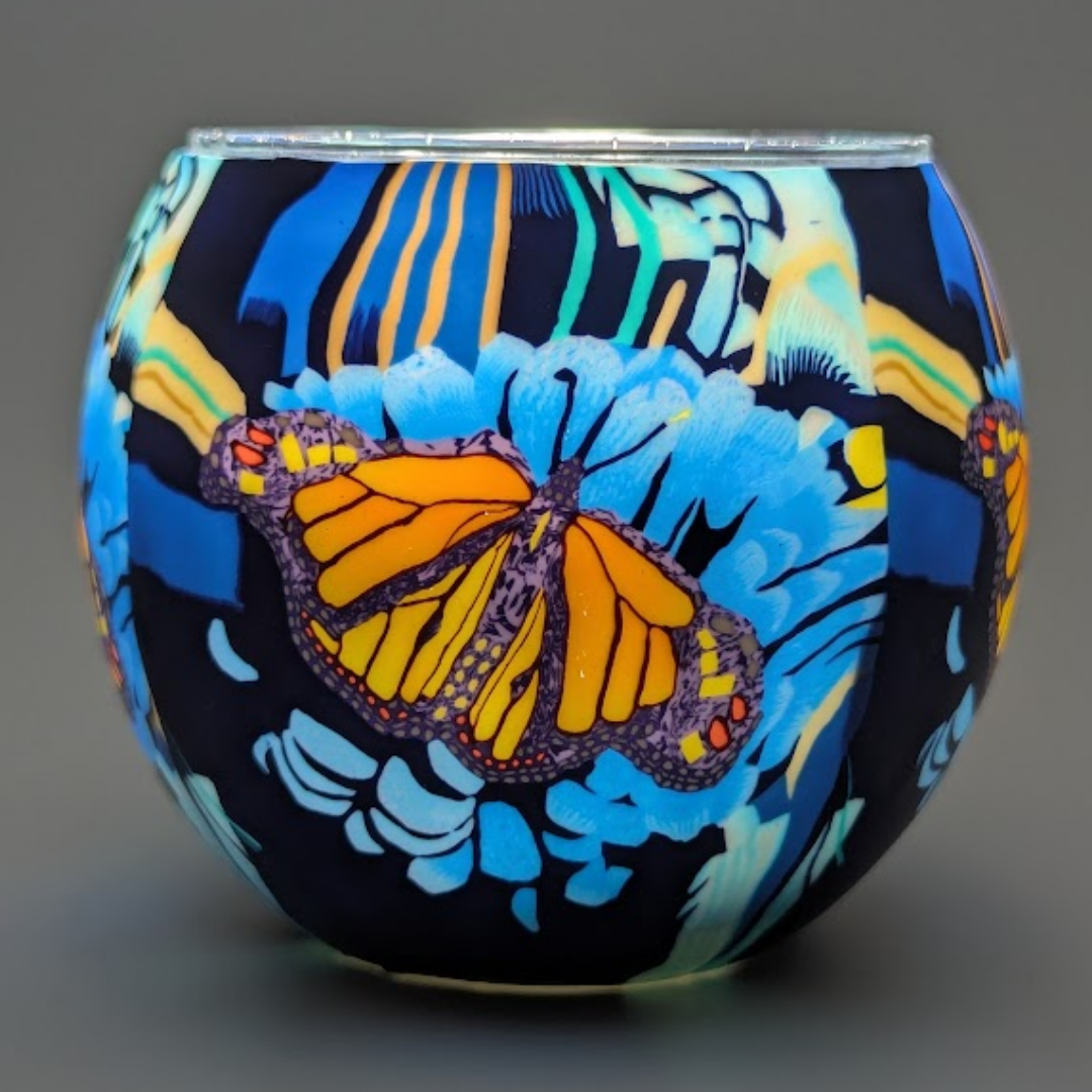 Claymaster Light Globe – Monarch Butterfly, Gift Boxed