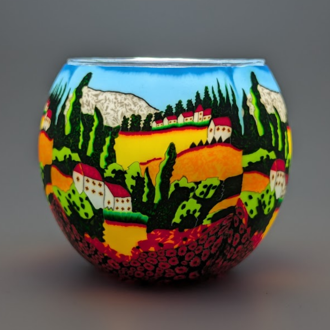 Poppy Fields - Claymaster Light Globe