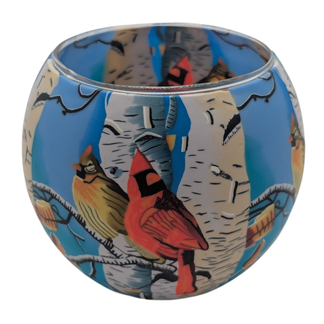 Claymaster Light Globe – Handcrafted Cardinals Design, Gift Boxed